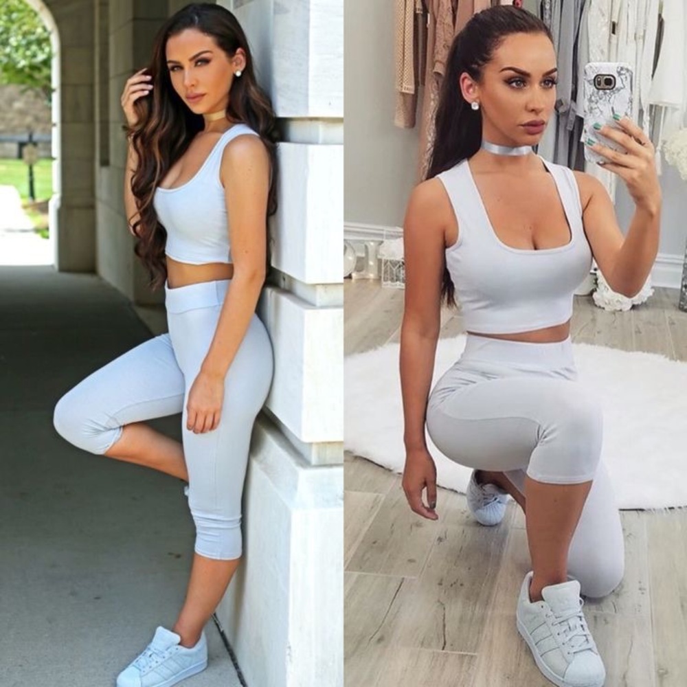 Carli Bybel two piece outfit